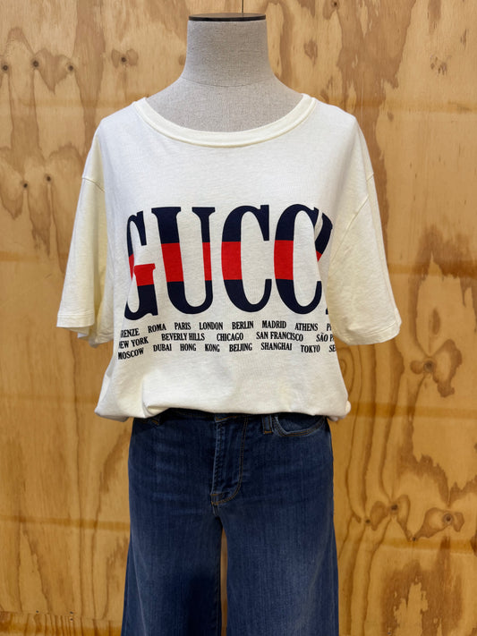 GUCCI LOGO T-SHIRT - SIZE M