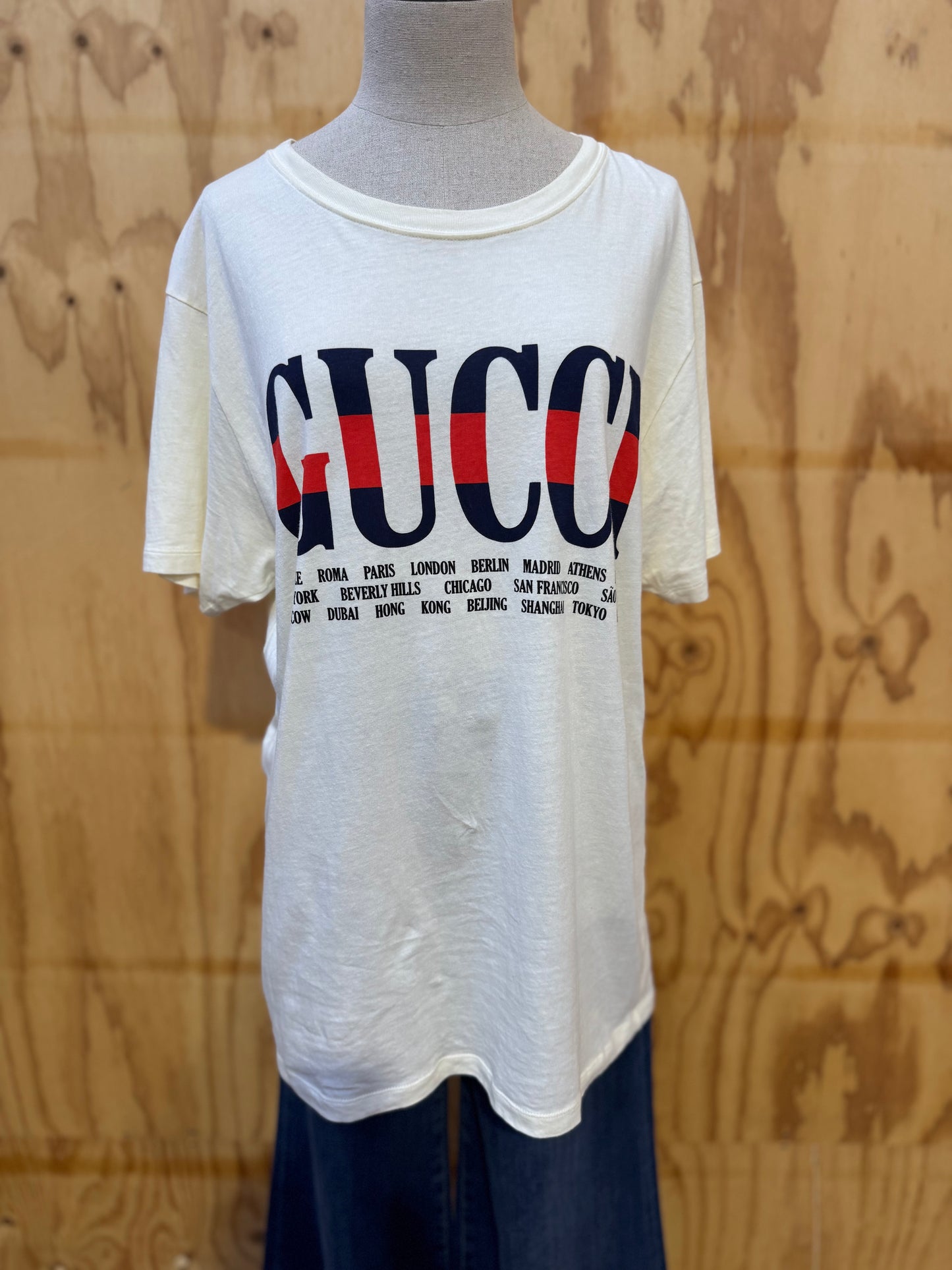 GUCCI LOGO T-SHIRT - SIZE M