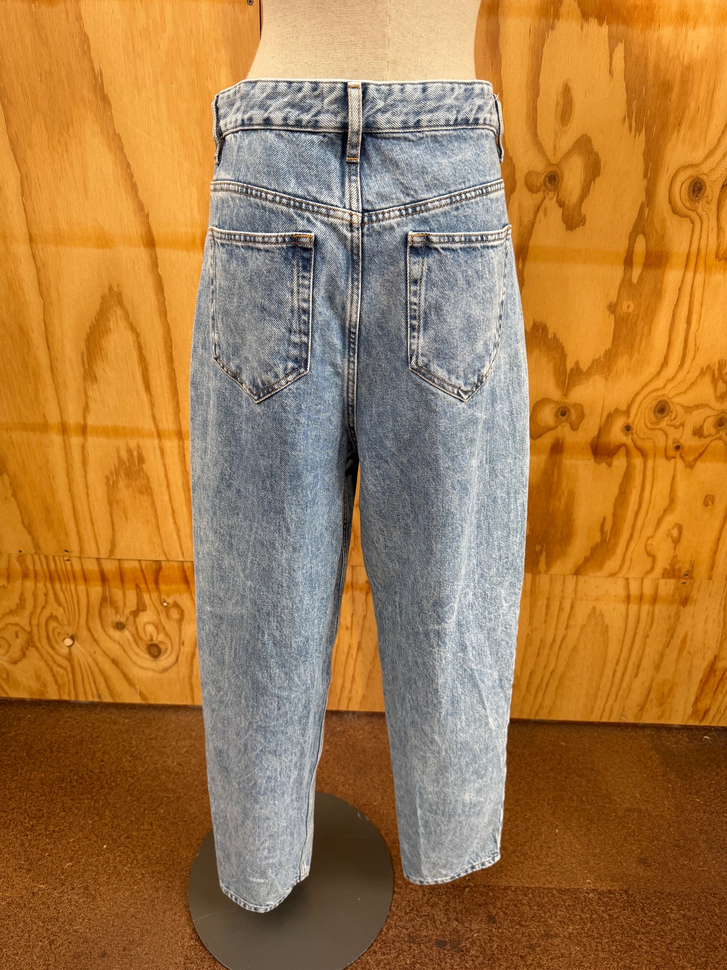 ISABEL MARANT BLUE ACID WASH JEANS - SIZE 38