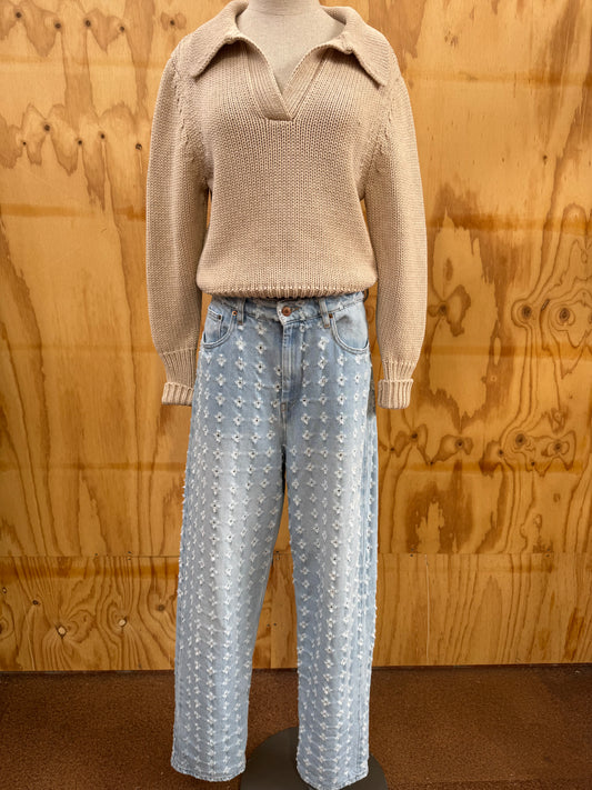 ISABEL MARANT DISTRESSED CORY BOYFRIEND JEANS - SIZE 40