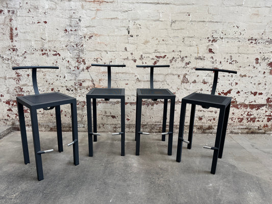 PHILIPPE STARCK SARAPIS GREY BAR STOOLS
