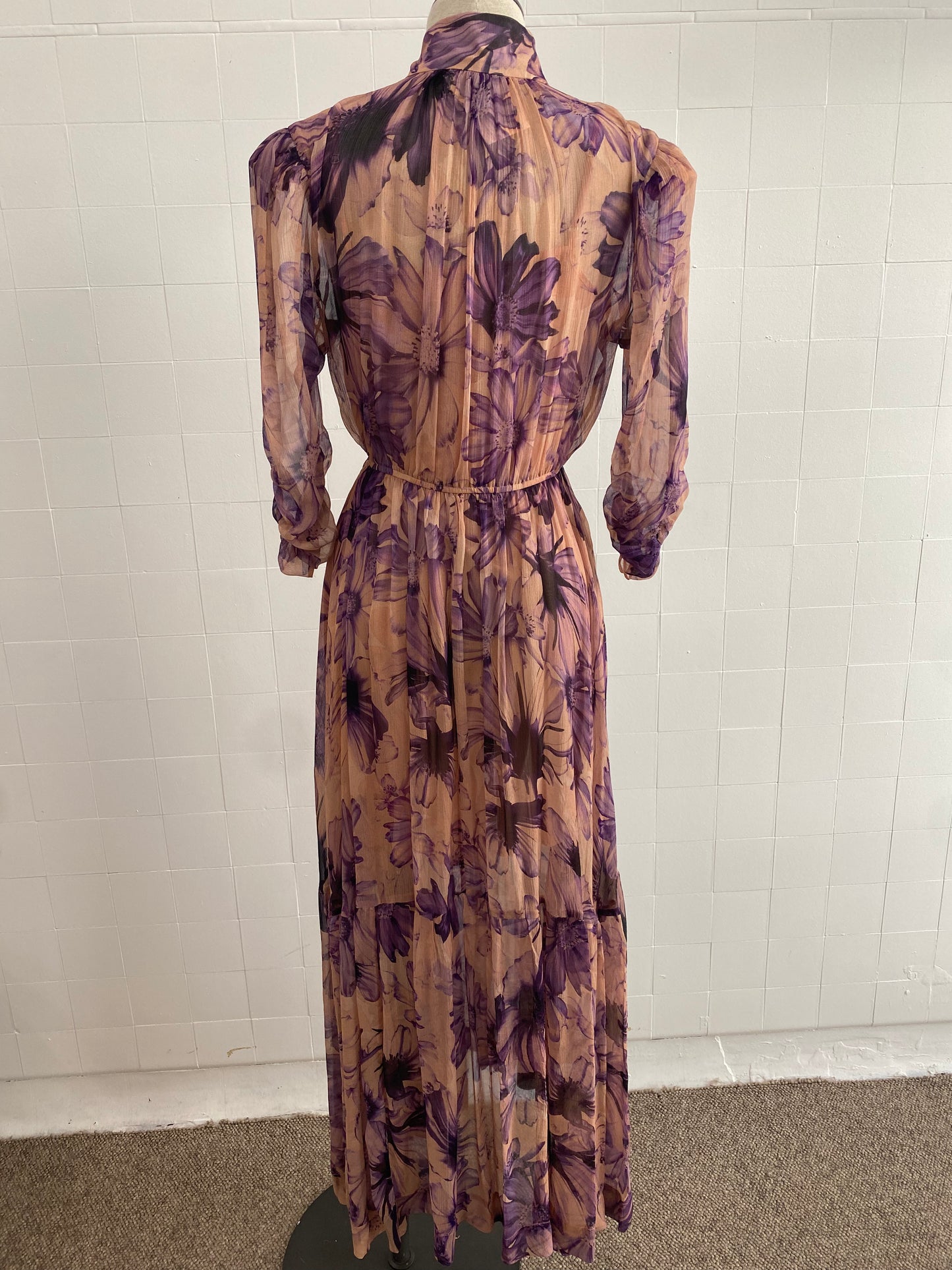 HUSK VIOLET MAXI DRESS - SIZE 8