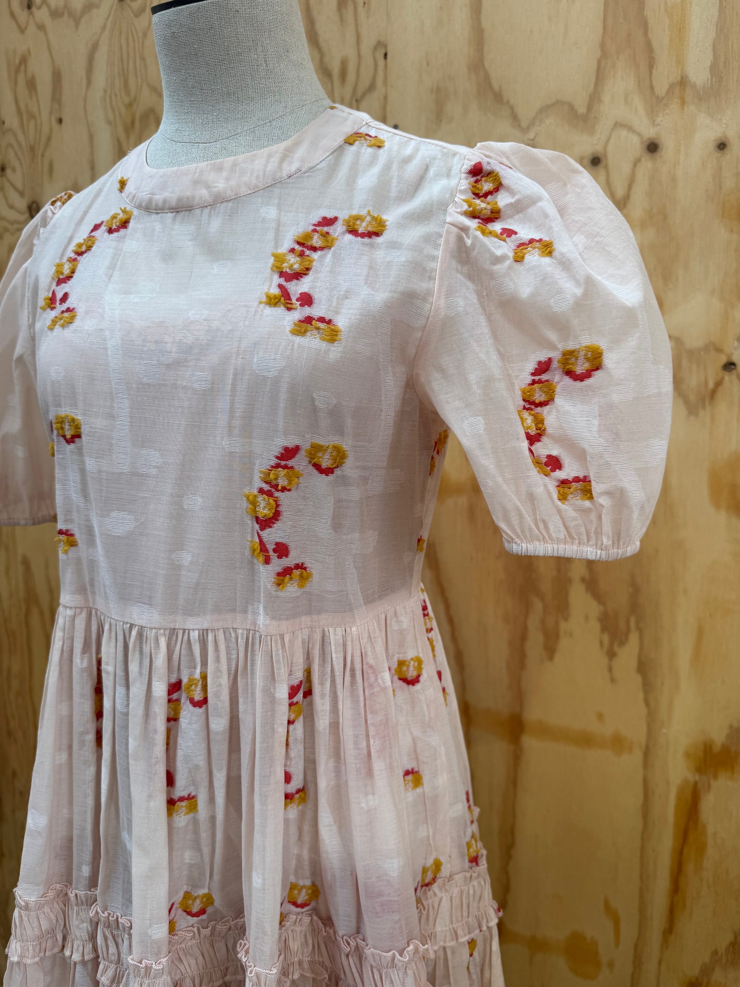 TRELISE COOPER SHEER DRAMA DRESS - SIZE XS