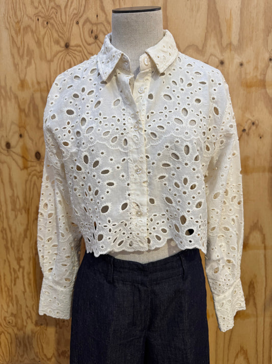 CATONI CROPPED SHIRT - SIZE L