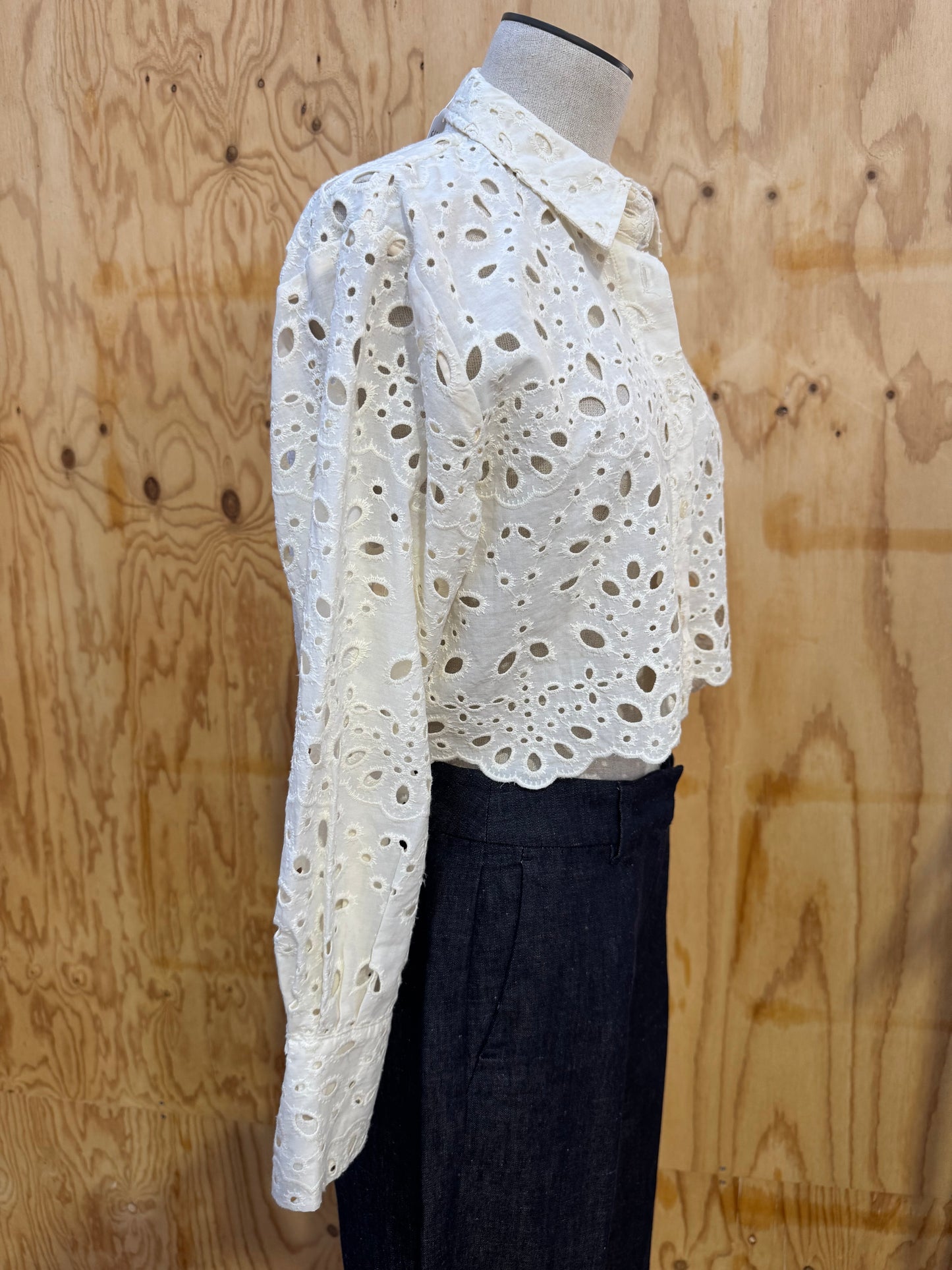 CATONI CROPPED SHIRT - SIZE L