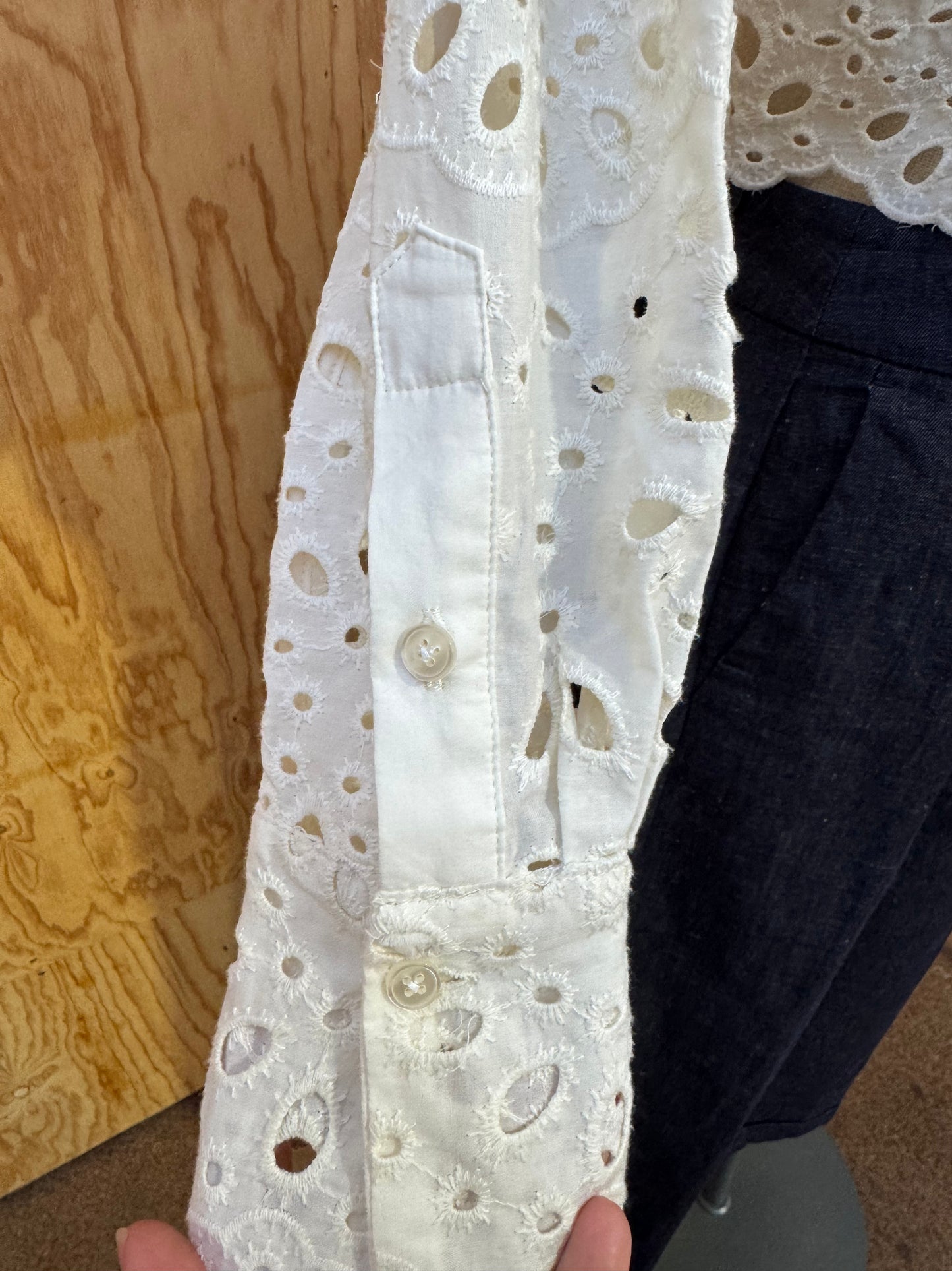 CATONI CROPPED SHIRT - SIZE L