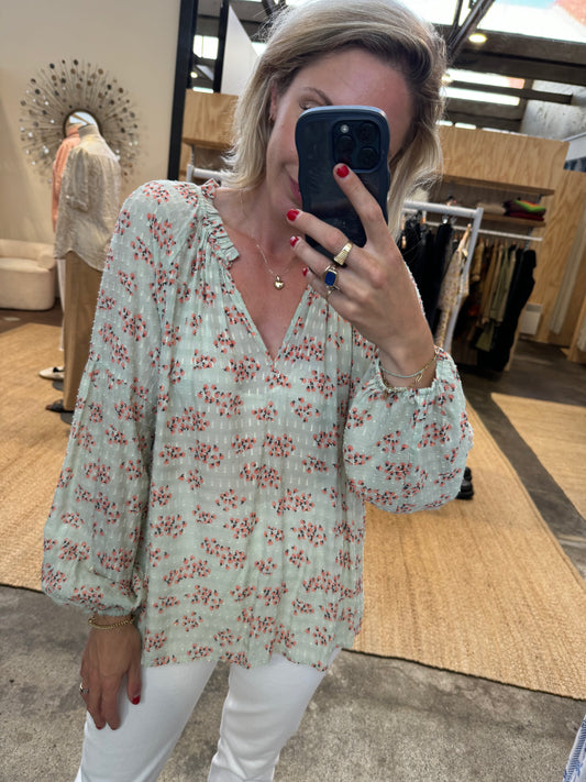 SECOND FEMALE PUNE FLORAL BLOUSE - SIZE M