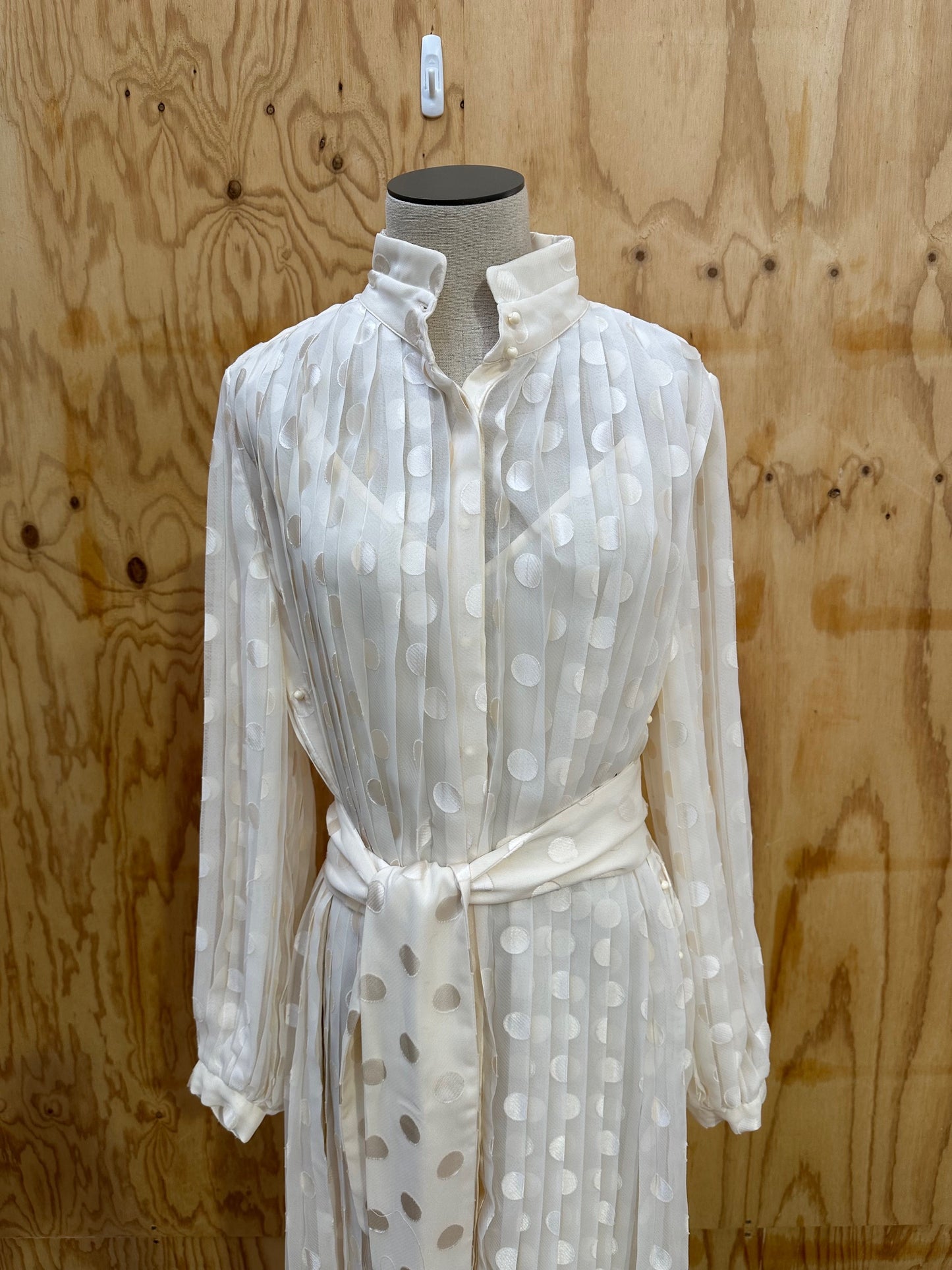 ZIMMERMANN WHITE POLKA DOT DRESS - SIZE 2