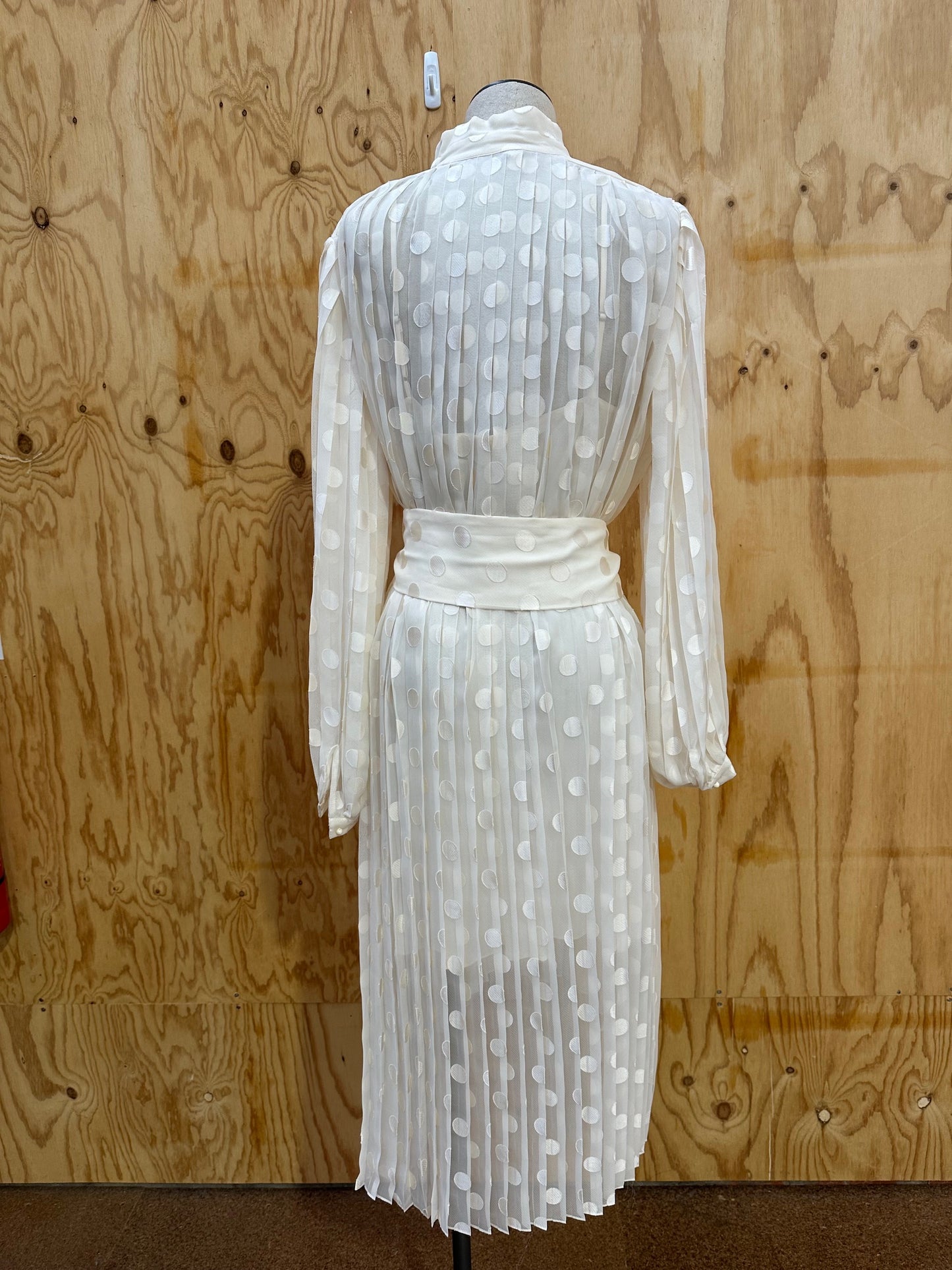 ZIMMERMANN WHITE POLKA DOT DRESS - SIZE 2