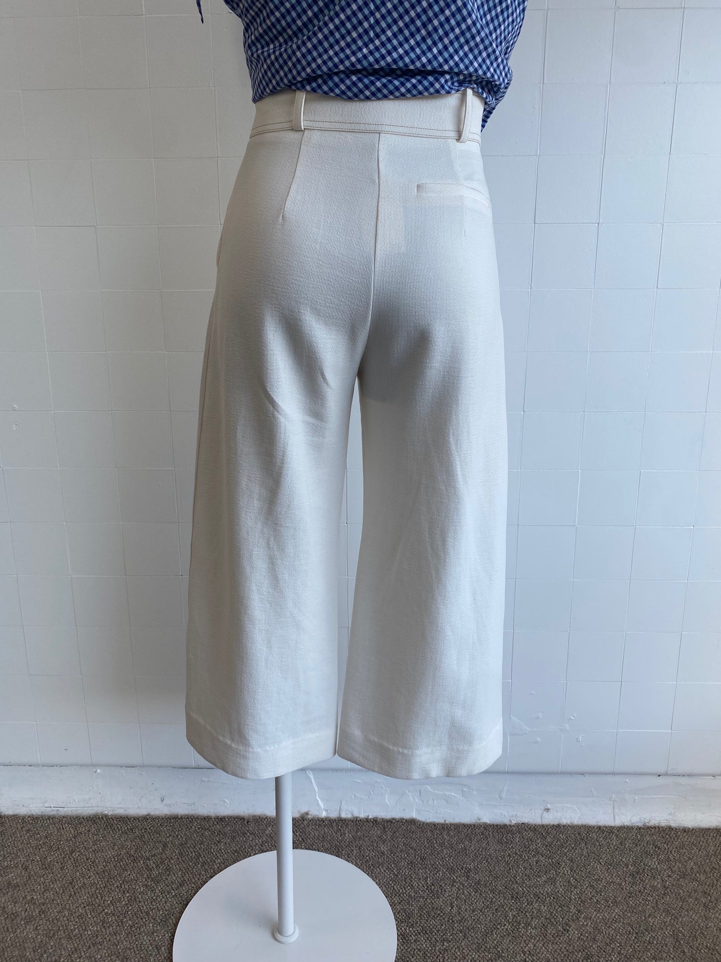 VIKTORIA & WOODS CREAM CULOTTES - SIZE 0