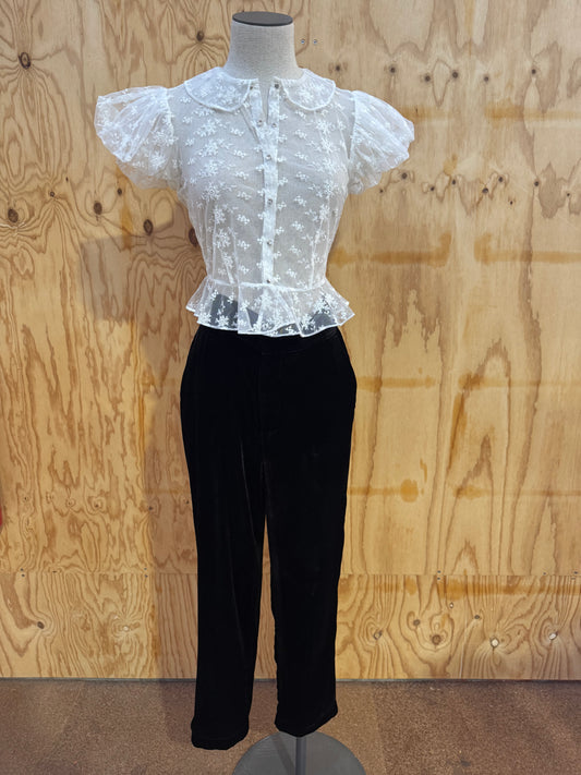 DOEN LACE SHIRT - SIZE XS