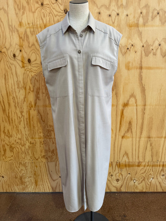 GESTUZ LEEJA SLEEVELESS SHIRT DRESS - SIZE 38