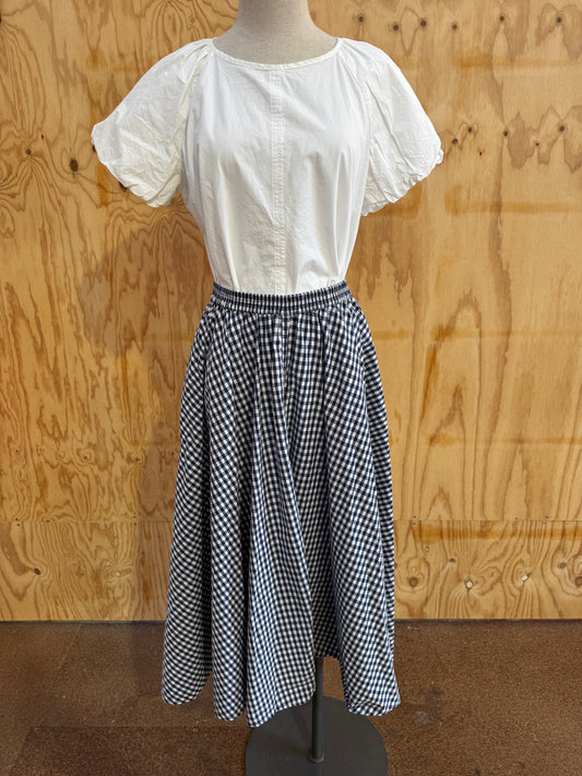 PRIMNESS GINGHAM CHECK SKIRT - SIZE 2