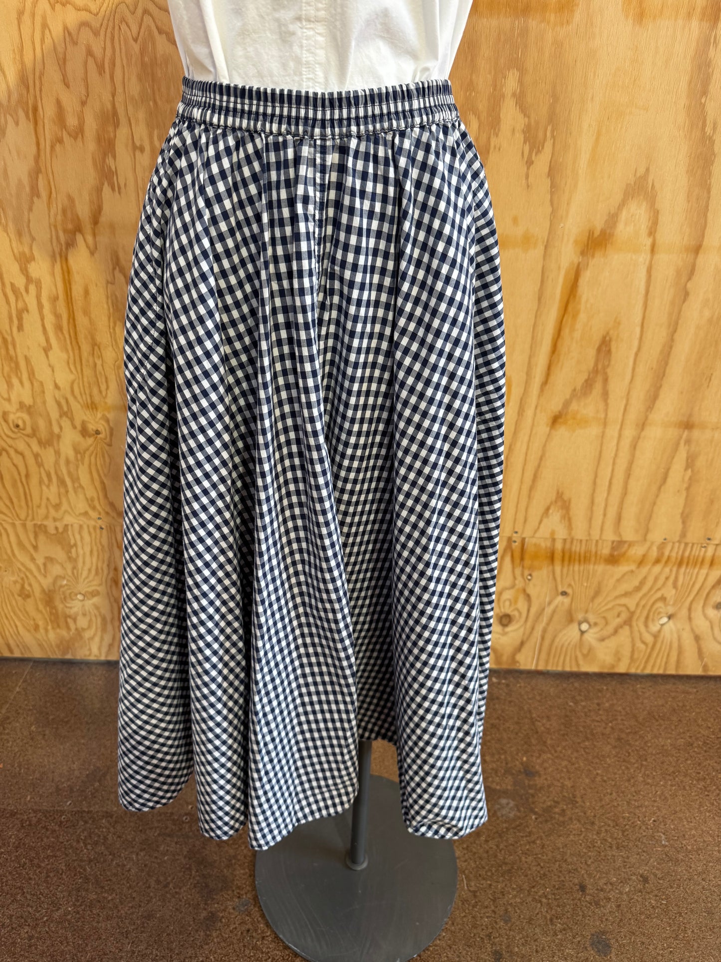 PRIMNESS GINGHAM CHECK SKIRT - SIZE 2