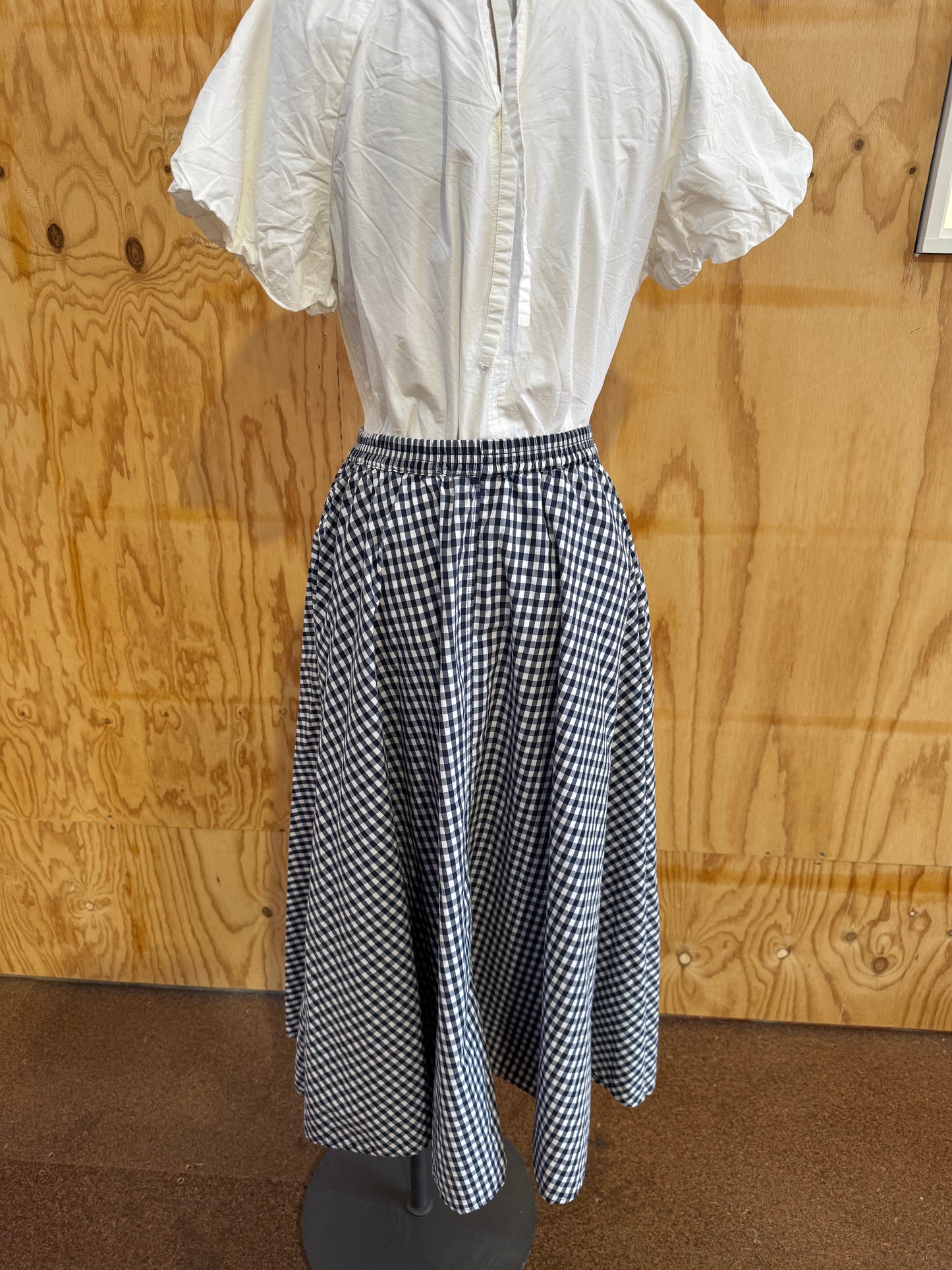 PRIMNESS GINGHAM CHECK SKIRT - SIZE 2