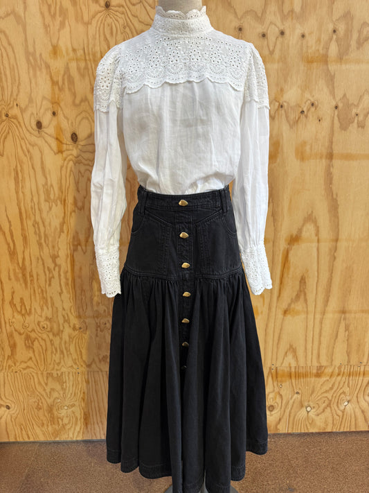 AJE DENIM A-LINE FULL SKIRT - SIZE 10