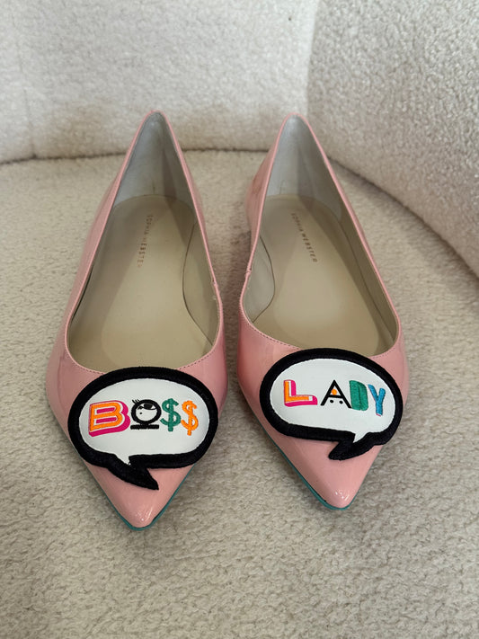 SOPHIA WEBSTER BOSS LADY FLATS - SIZE 38