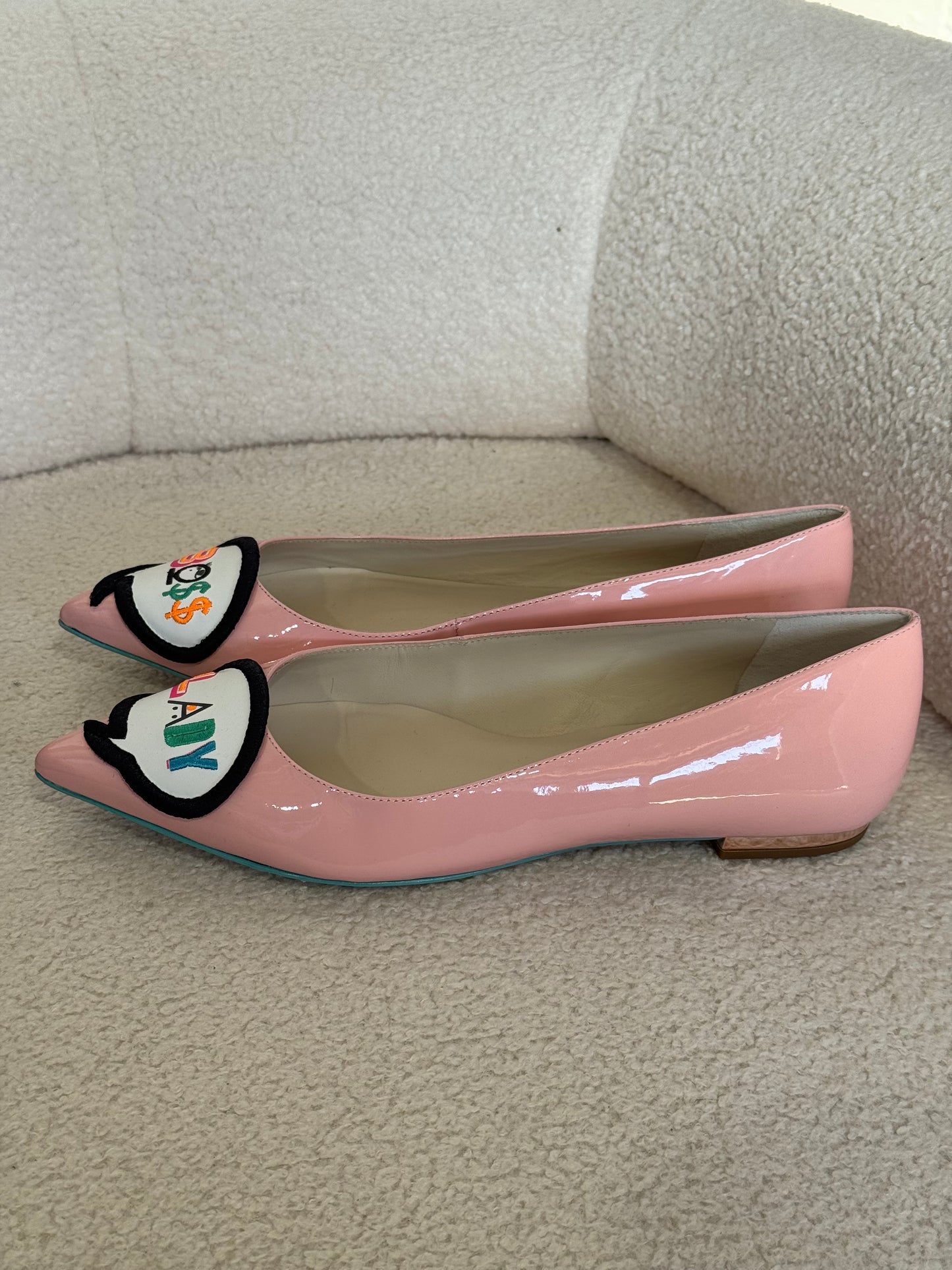 SOPHIA WEBSTER BOSS LADY FLATS - SIZE 38