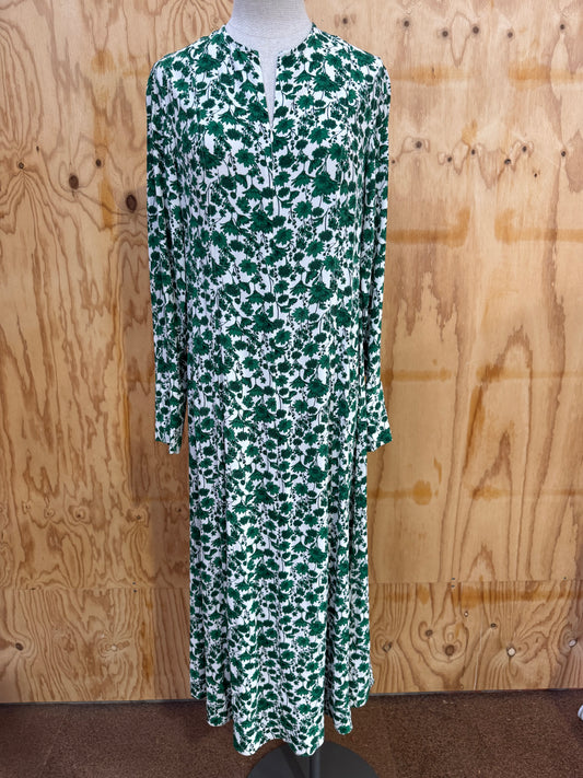 GANNI FLORAL ECOVERO MAXI DRESS - SIZE 36
