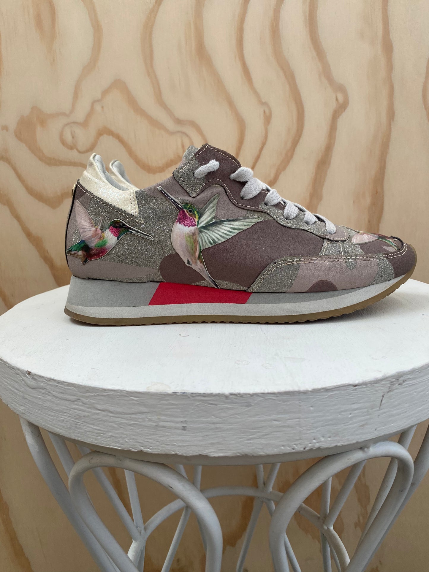 PHILIPPE MODEL GLITTER BIRD TRAINERS - SIZE 36