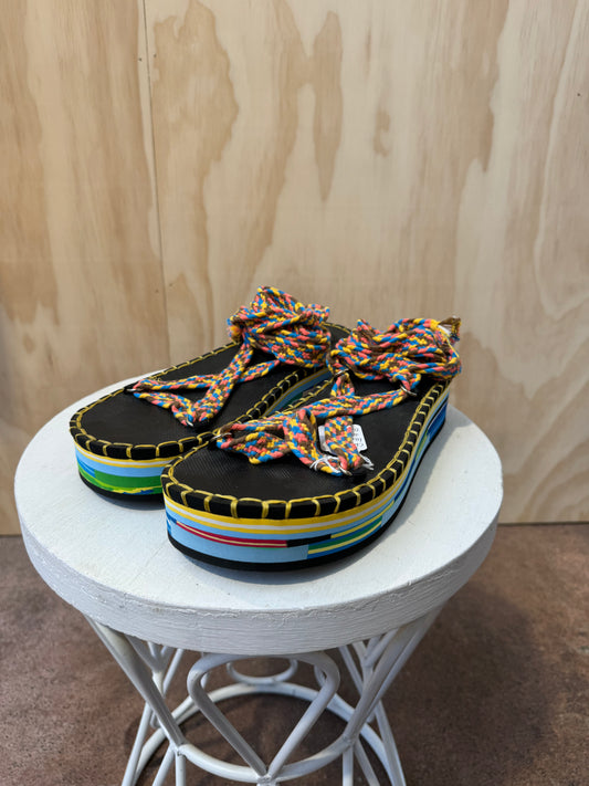 CHLOE LOU BRAIDED PLATFORM SANDAL - SIZE 41