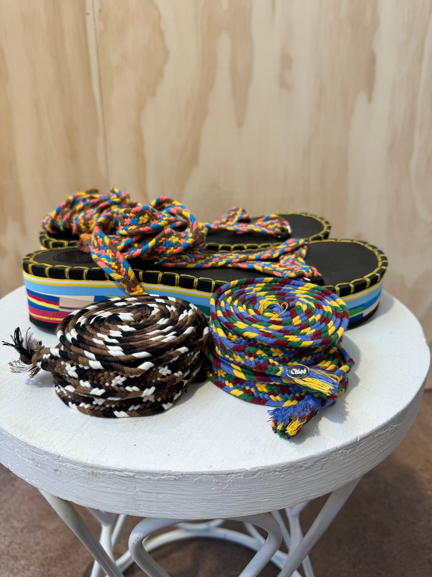 CHLOE LOU BRAIDED PLATFORM SANDAL - SIZE 41