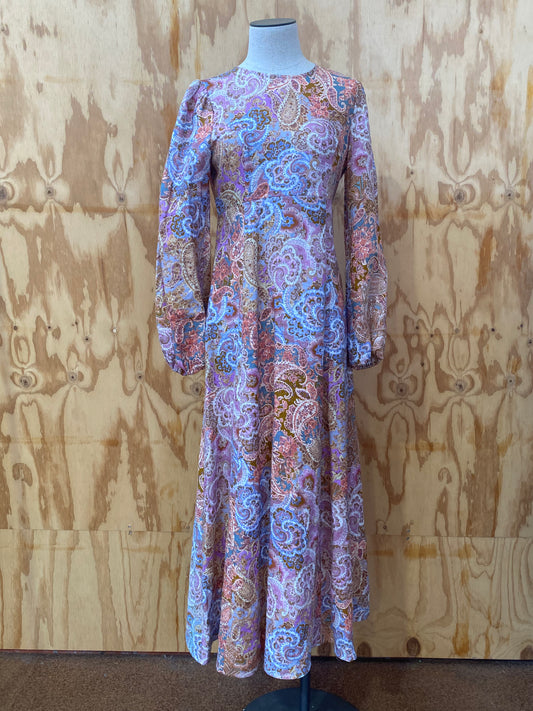 KACHEL PAISLEY PRINT MIA MAXI DRESS - 8