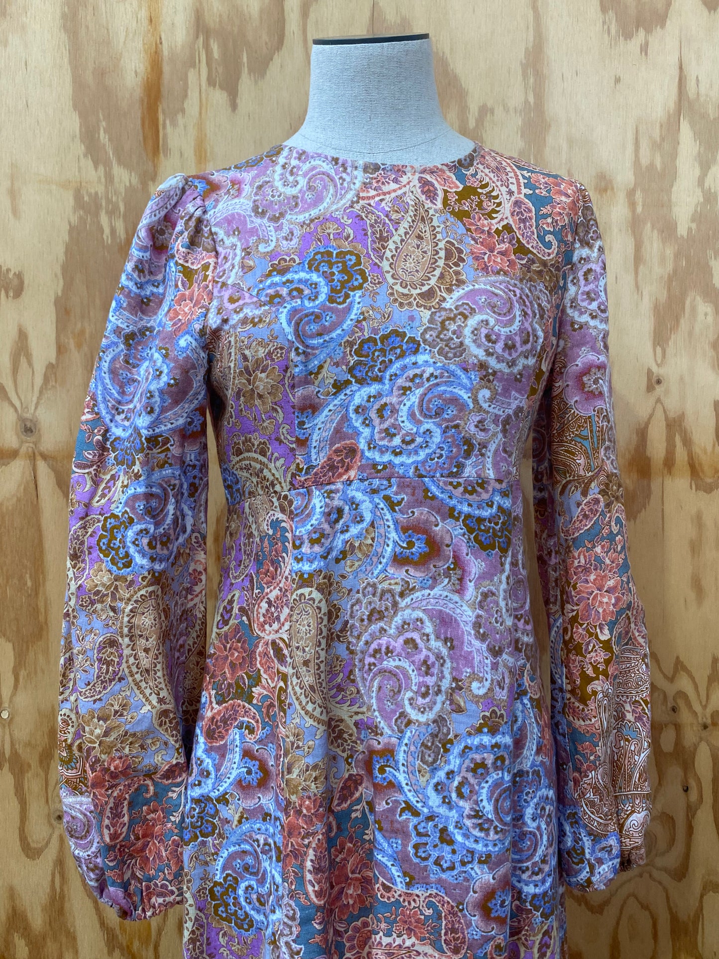 KACHEL PAISLEY PRINT MIA MAXI DRESS - 8