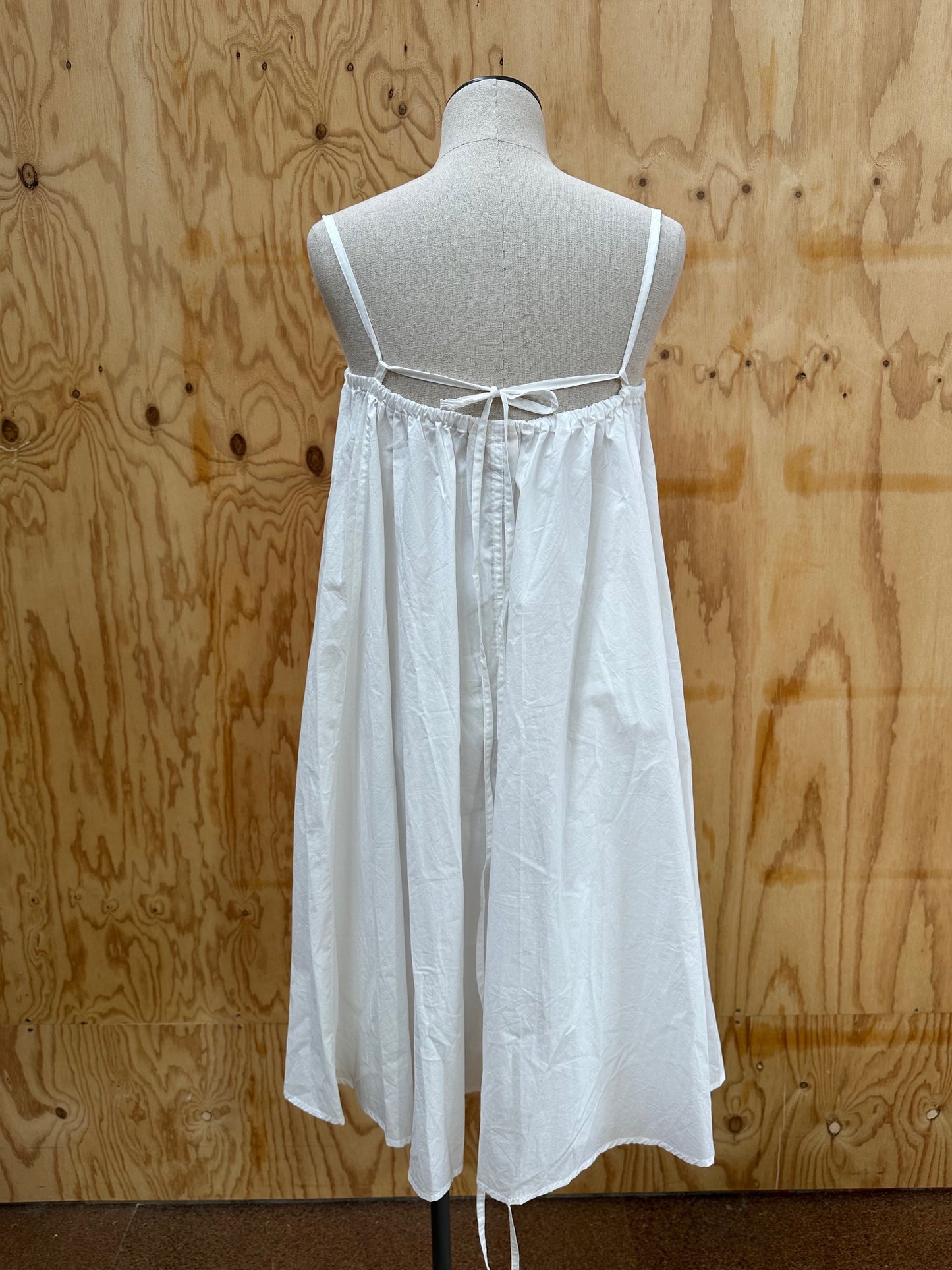 DEIJI STUDIO THE TEA ORGANIC COTTON POPLIN DRESS - SIZE M/L