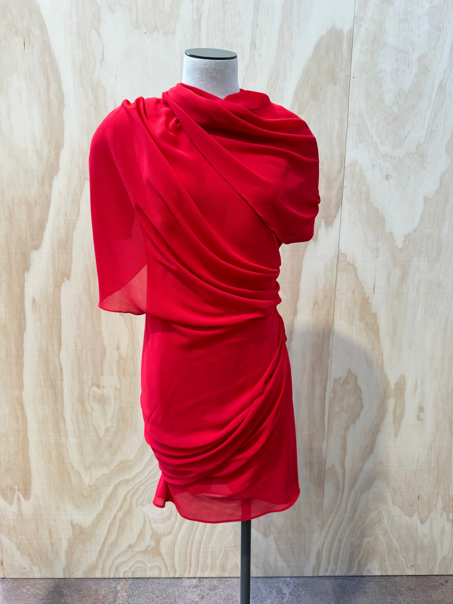 YOJANI CARMEN RED DRESS - SIZE L