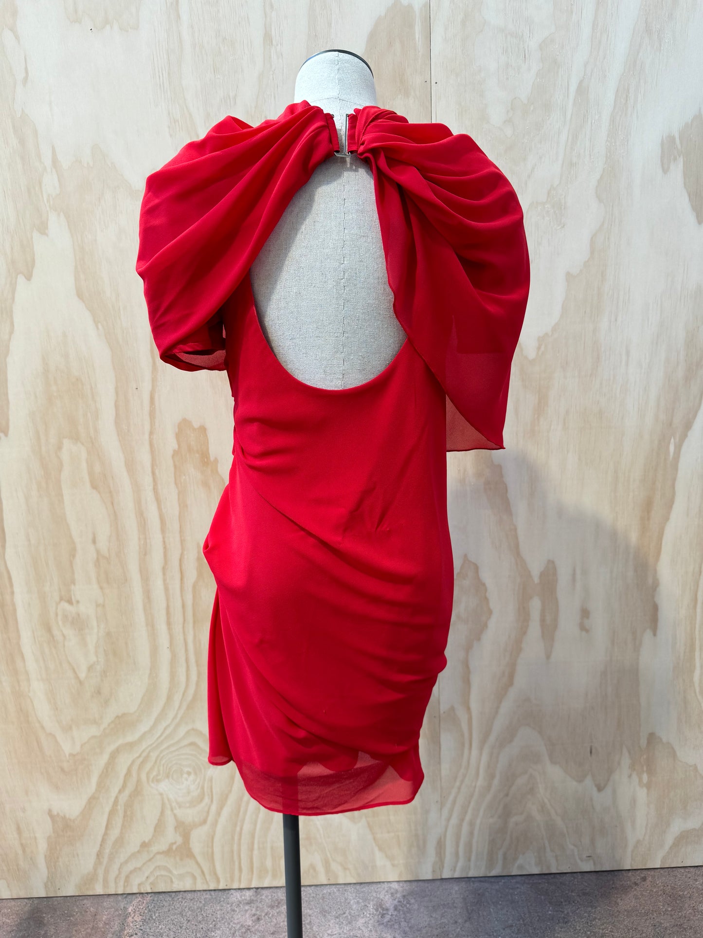 YOJANI CARMEN RED DRESS - SIZE L