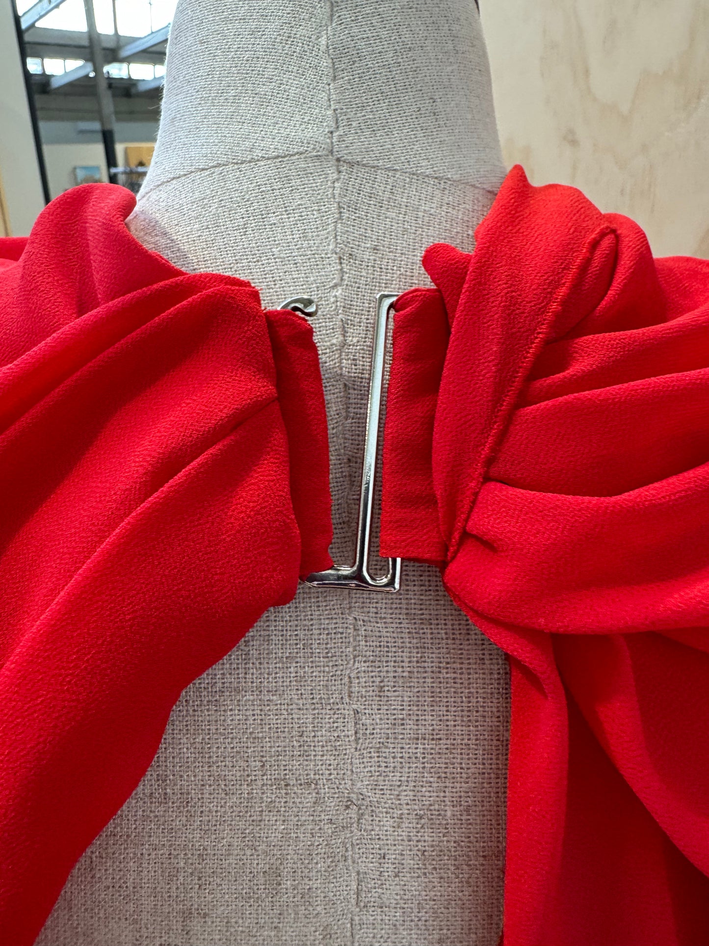YOJANI CARMEN RED DRESS - SIZE L