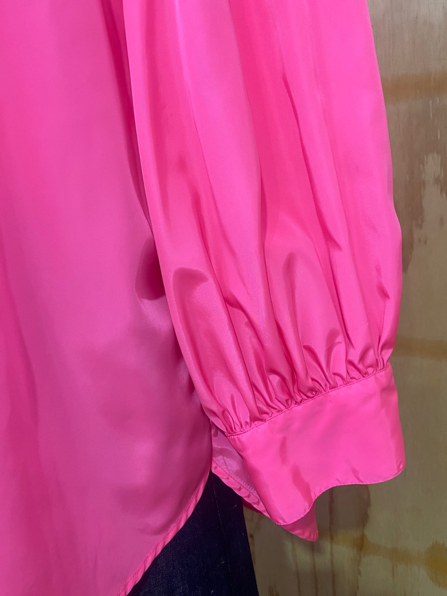 ESSENTIEL ANTWERP BRIGHT PINK SHIRT - SIZE 42