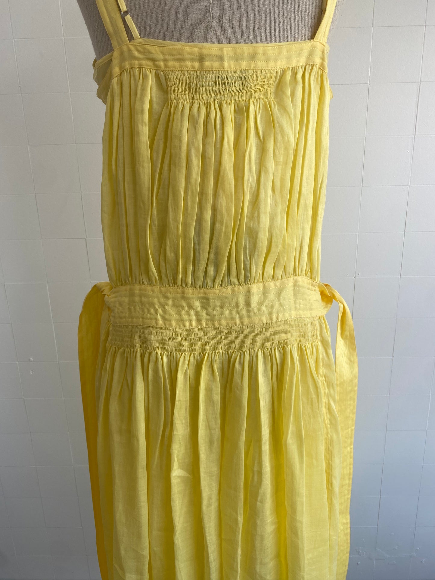 LEE MATHEWS SOMA APRON MAXI DRESS - SIZE 2