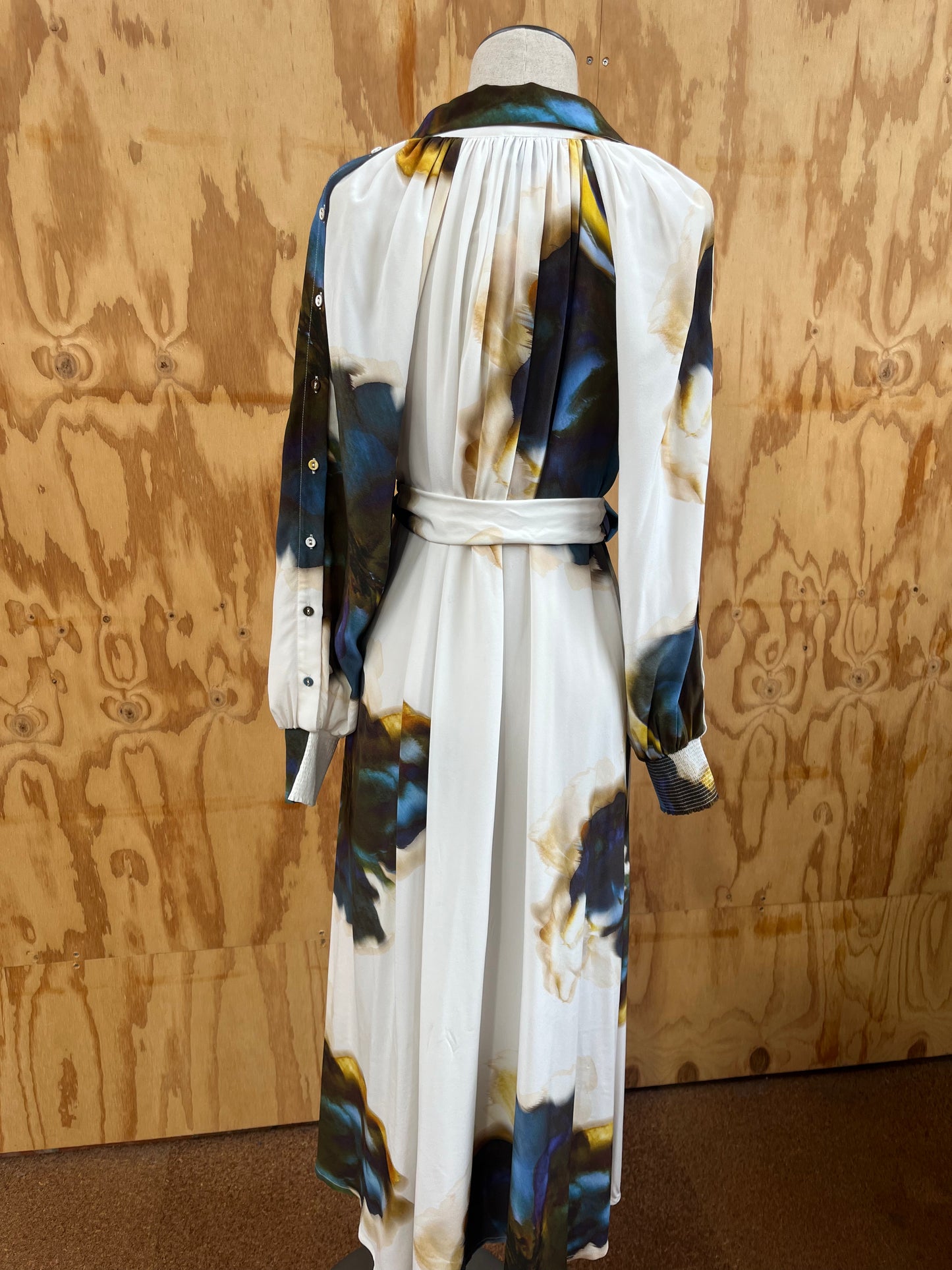 HUSK GRACE TIE DYE SHIRT DRESS - SIZE 8