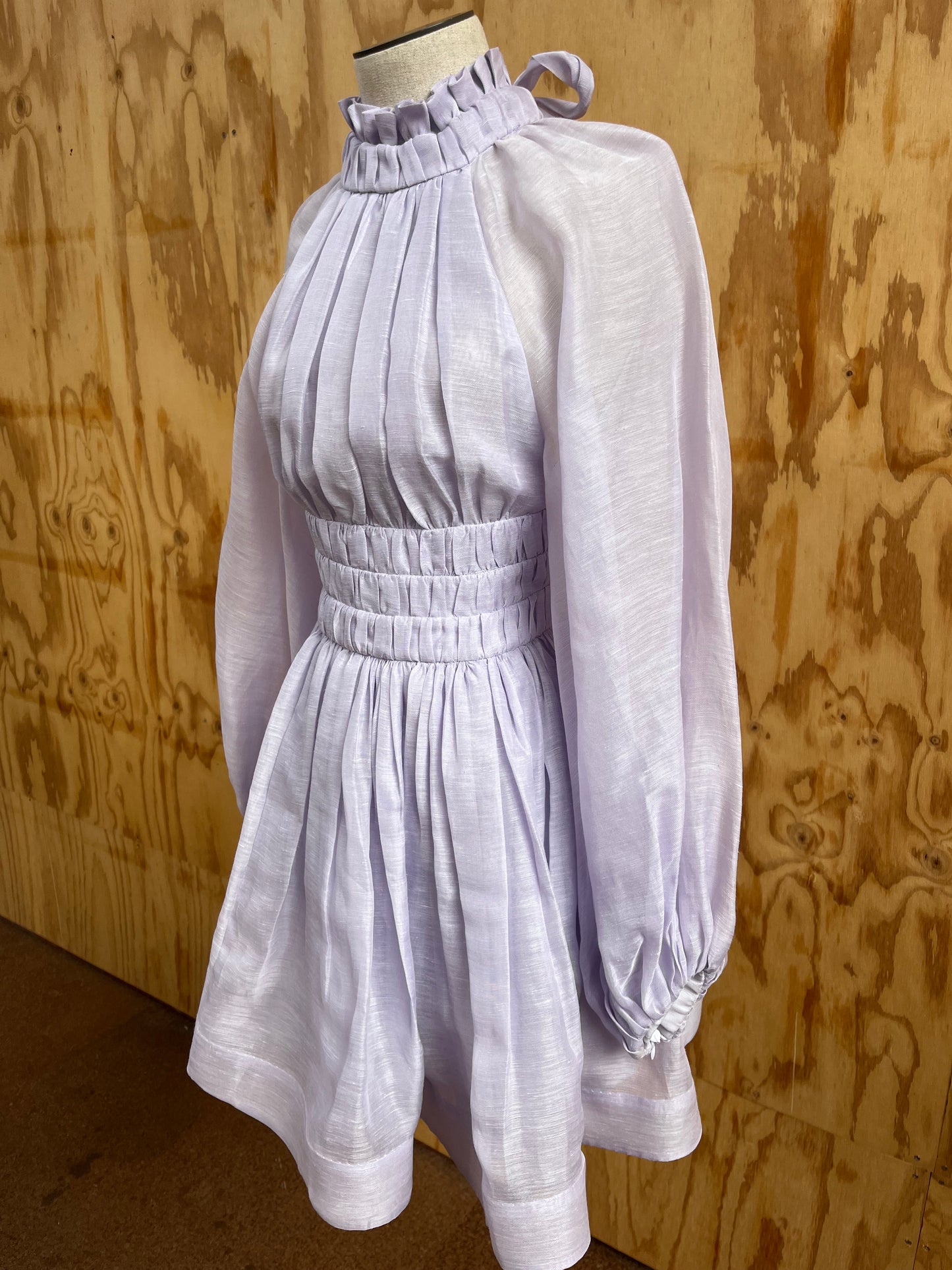 ZIMMERMANN LUMINOUS LONG SLEEVE MINI - SIZE 0