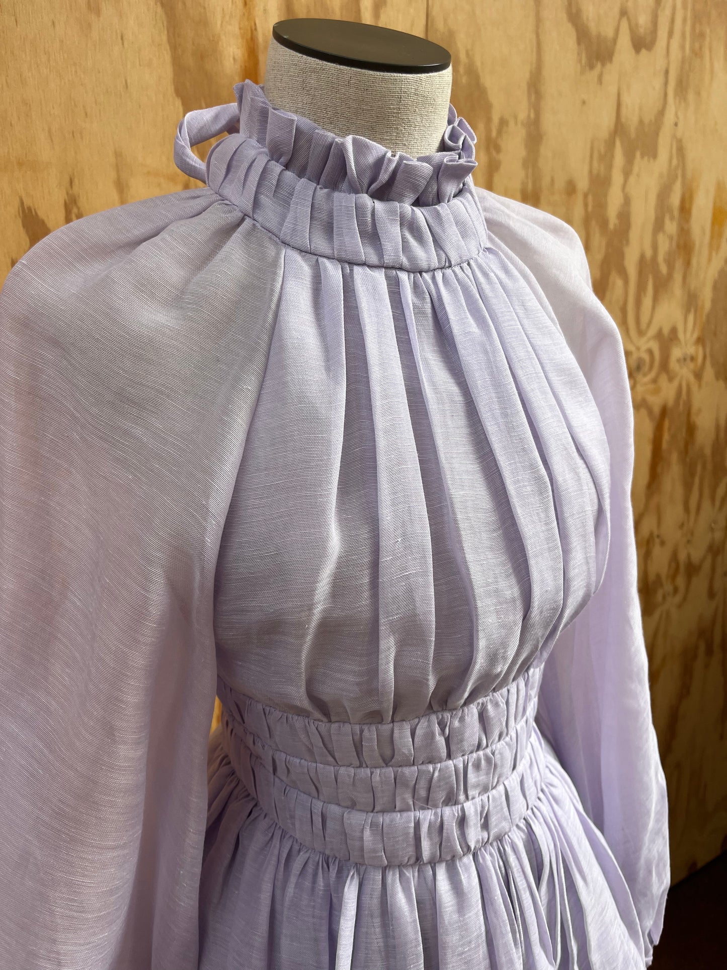 ZIMMERMANN LUMINOUS LONG SLEEVE MINI - SIZE 0
