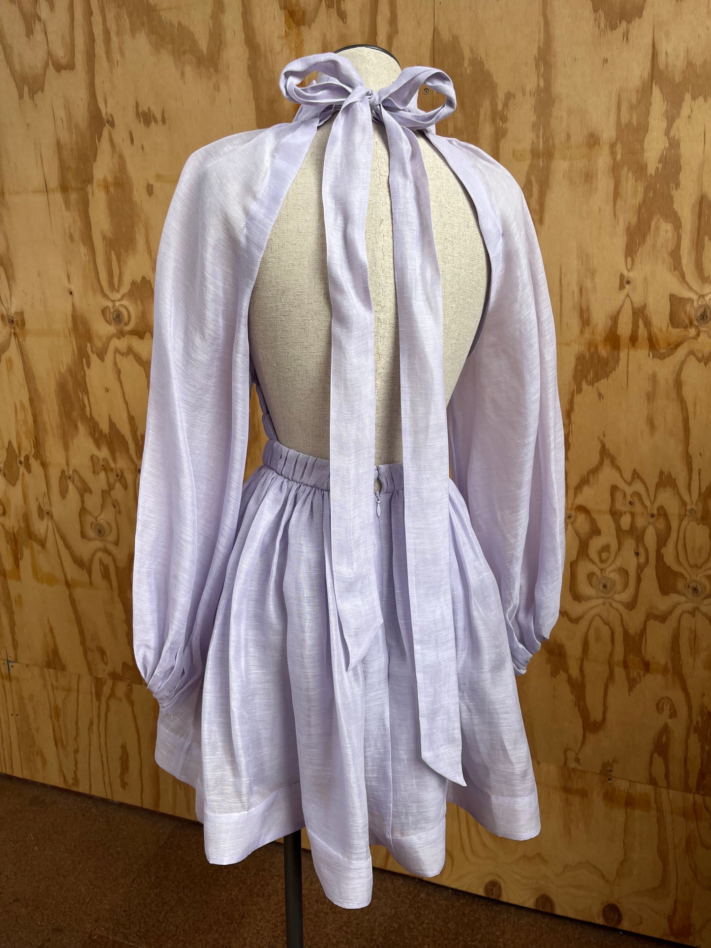 ZIMMERMANN LUMINOUS LONG SLEEVE MINI - SIZE 0