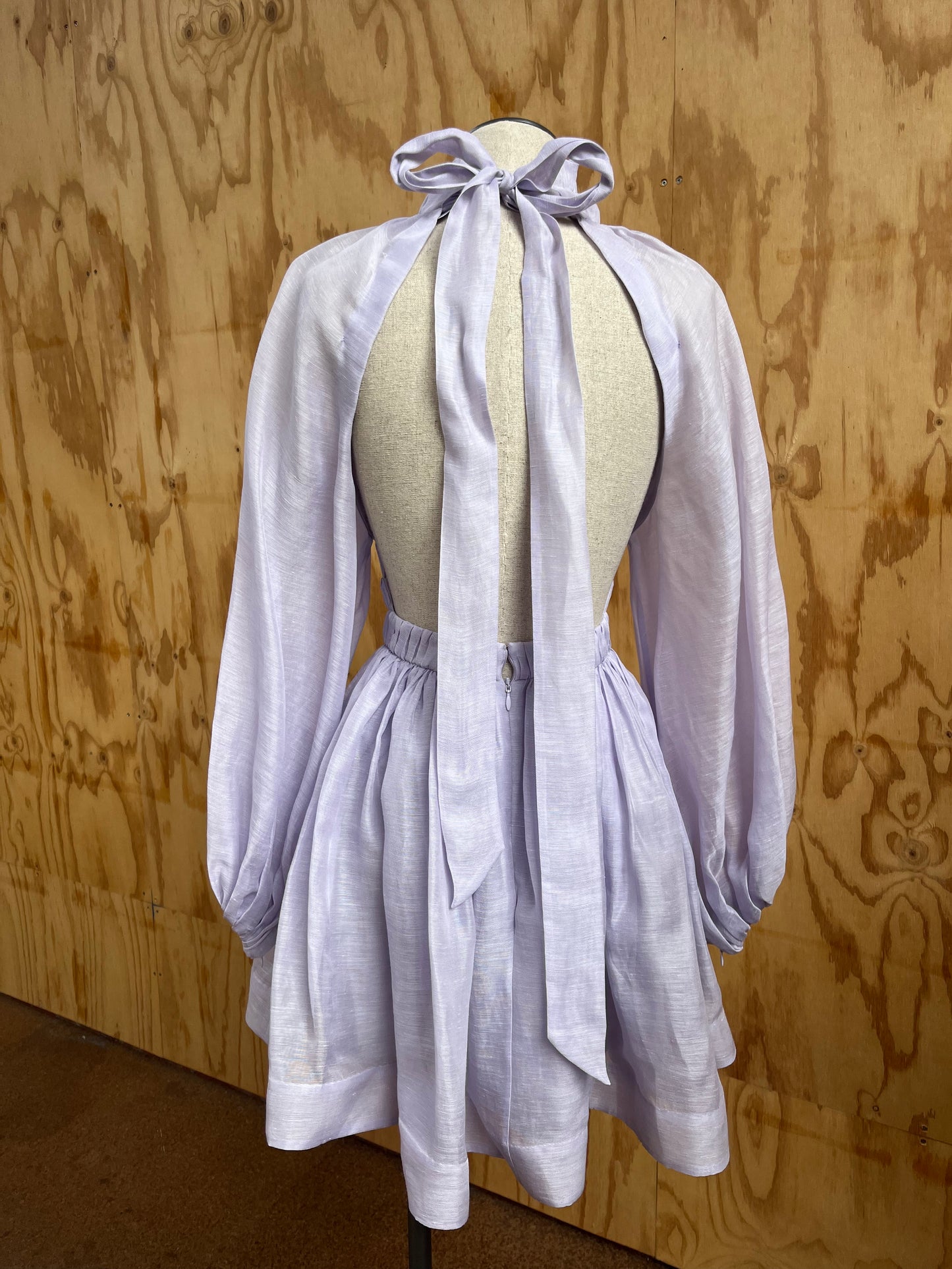 ZIMMERMANN LUMINOUS LONG SLEEVE MINI - SIZE 0