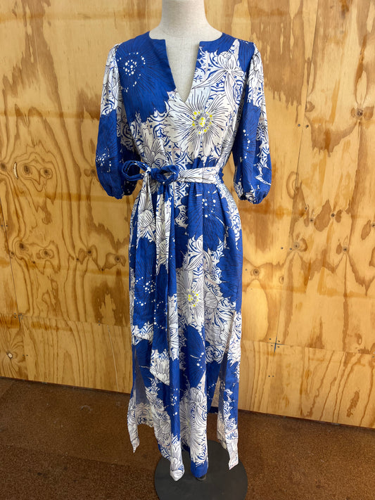 LE STRIPE LA FIORE CERAMICA MIDI DRESS - SIZE M