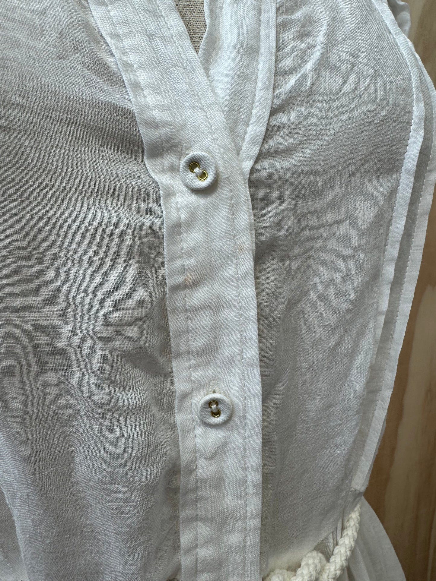 ZIMMERMANN BRODERIE ANGLAISE MIDI DRESS - SIZE 1