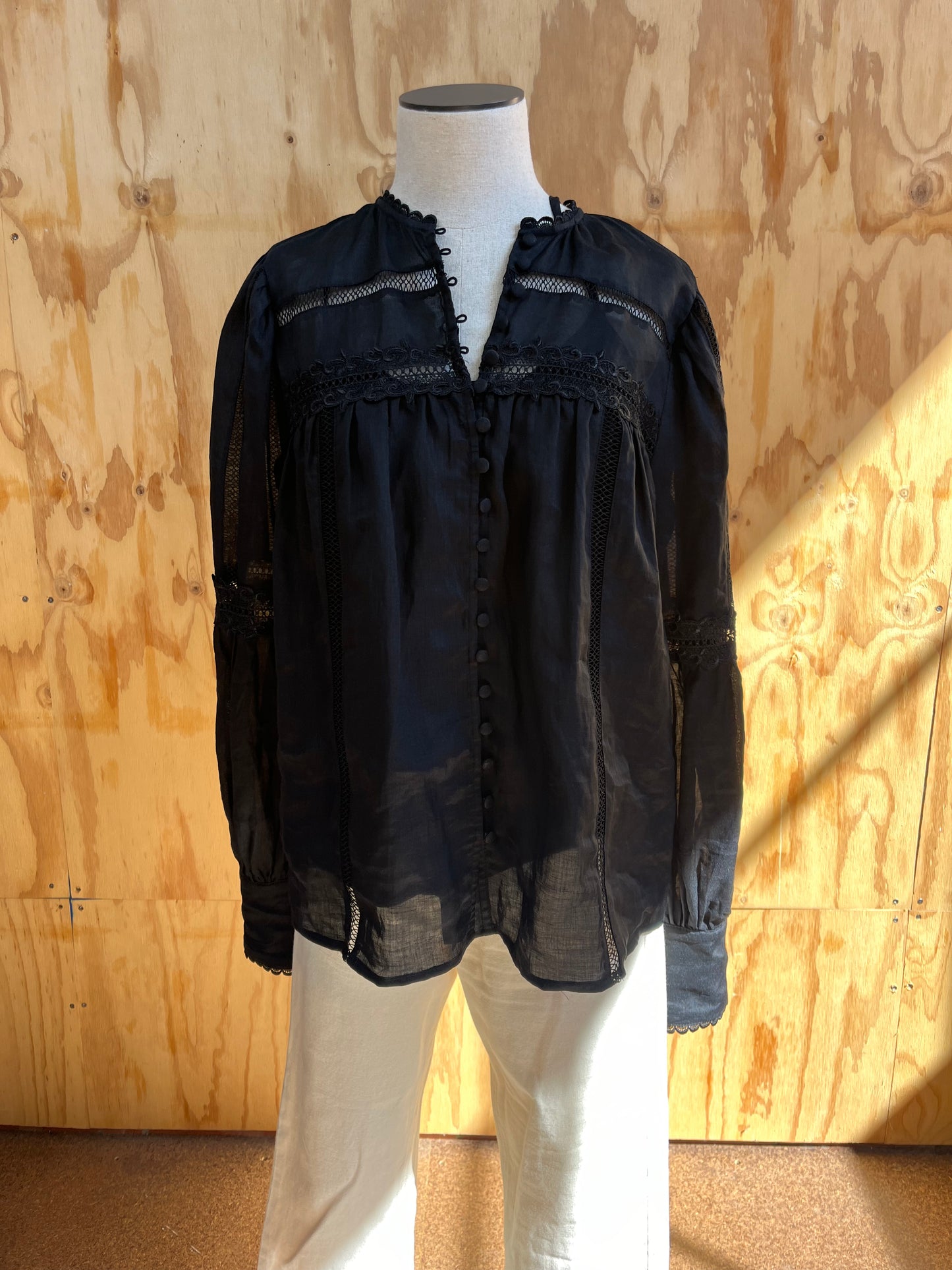 MINISTRY OF STYLE BLACK SHIRT - SIZE 8