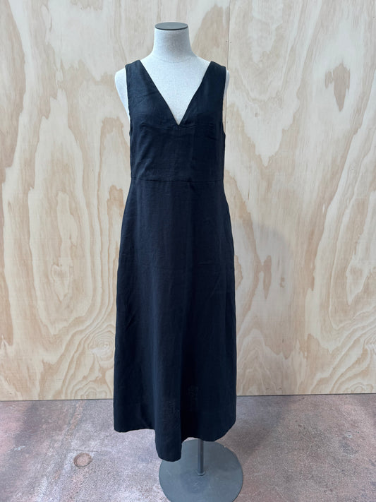 SKIN & THREADS ALESSANDRA LINEN MAXI DRESS - SIZE 10
