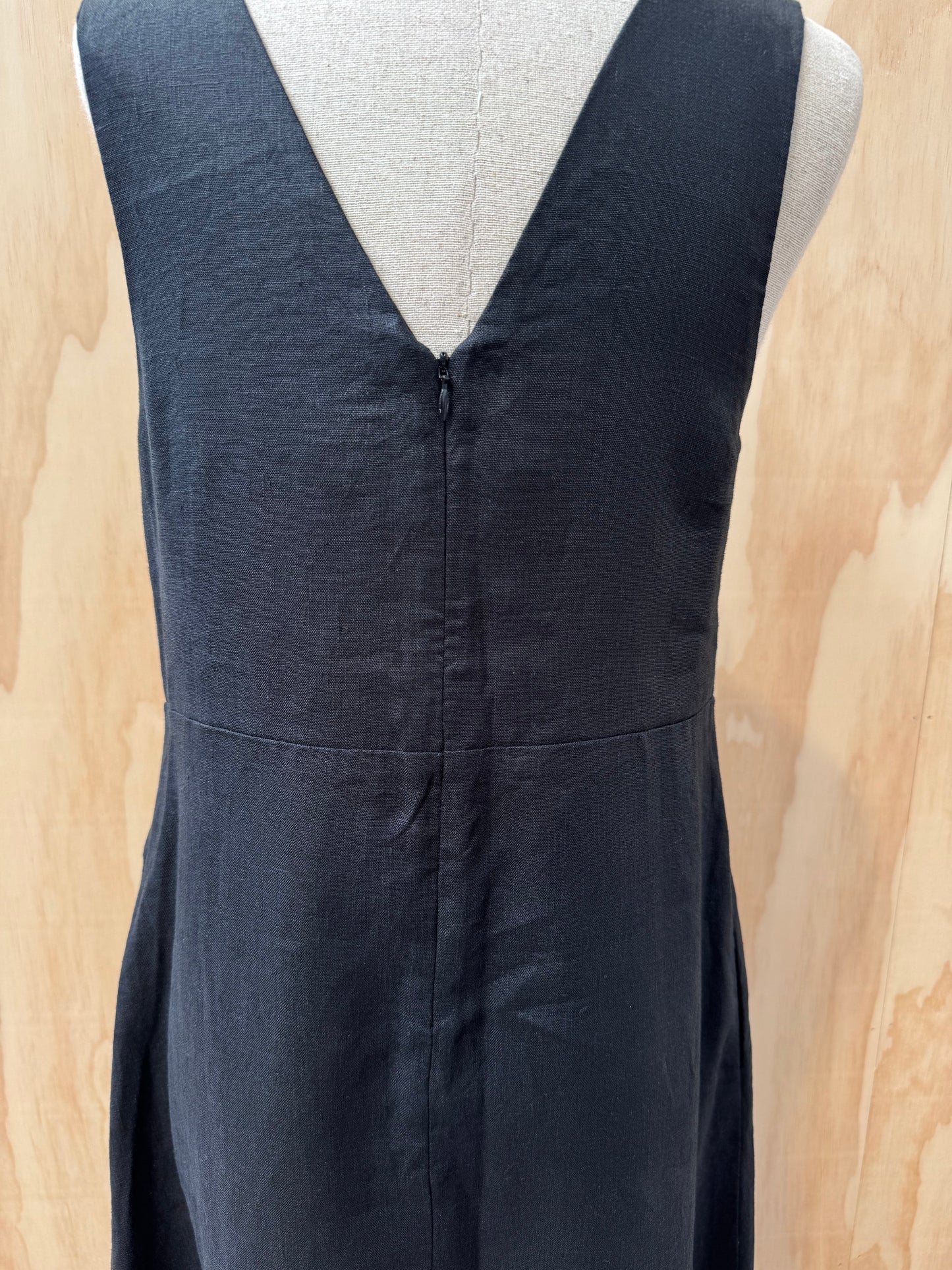 SKIN & THREADS ALESSANDRA LINEN MAXI DRESS - SIZE 10