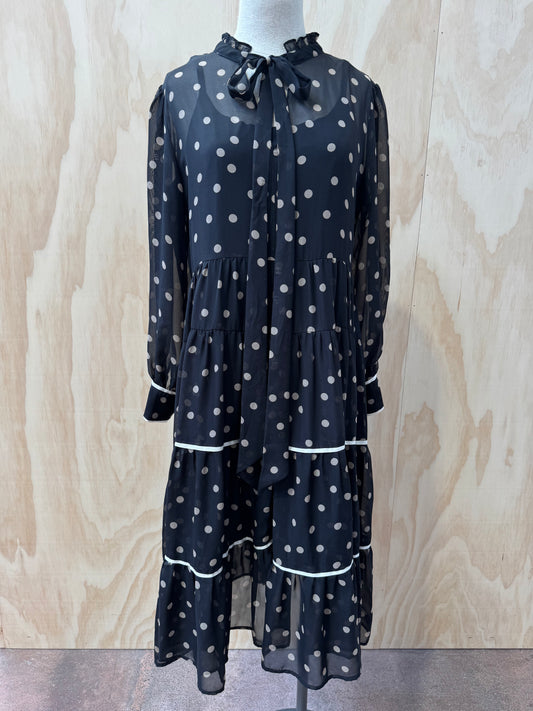 HAMMOCK & VINE JESSICA POLKA DOT DRESS - SIZE 10