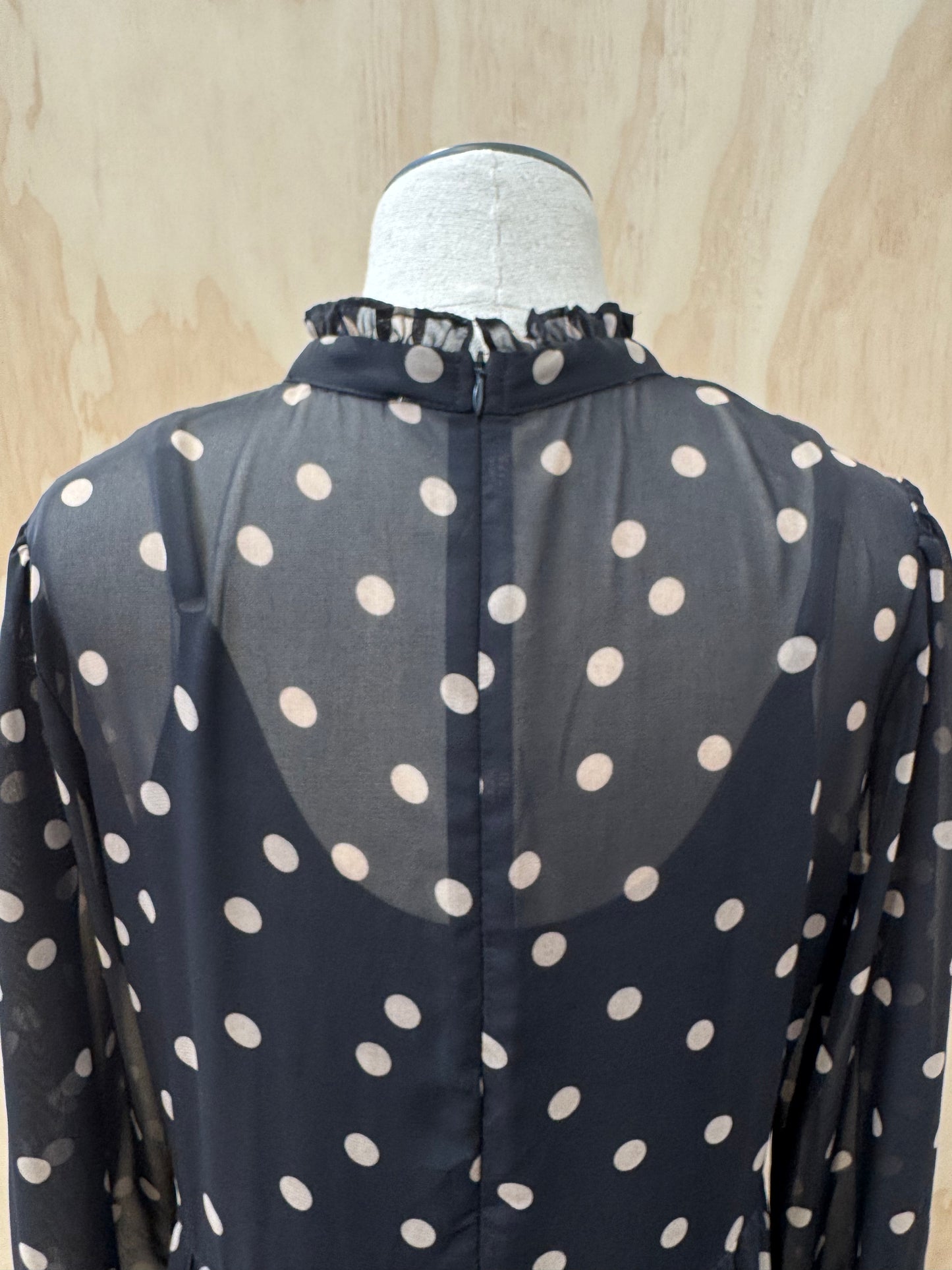 HAMMOCK & VINE JESSICA POLKA DOT DRESS - SIZE 10