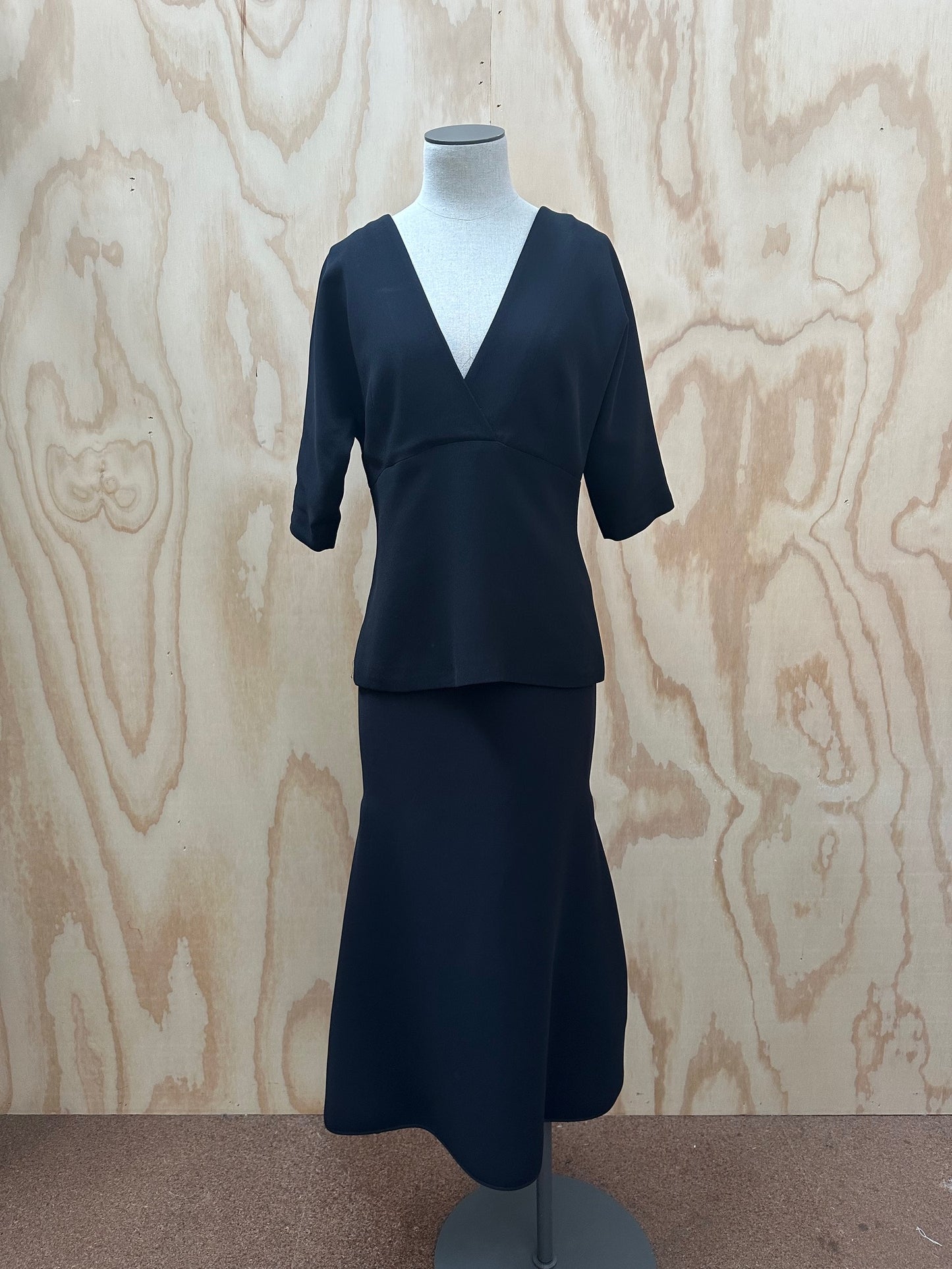 CARLA ZAMPATTI BLACK TOP - SIZE 10