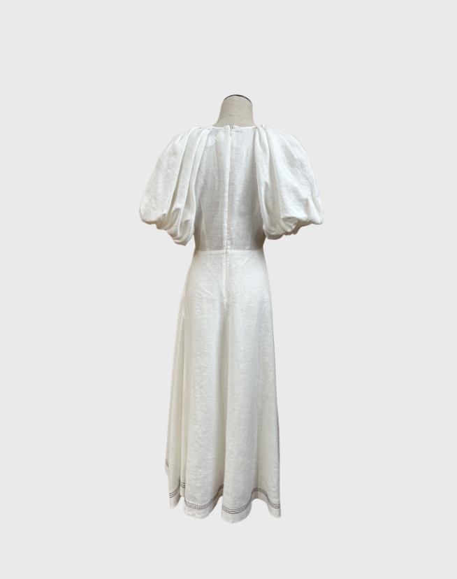 ALEMAIS MAGNOLIA MIDI DRESS - SIZE 10