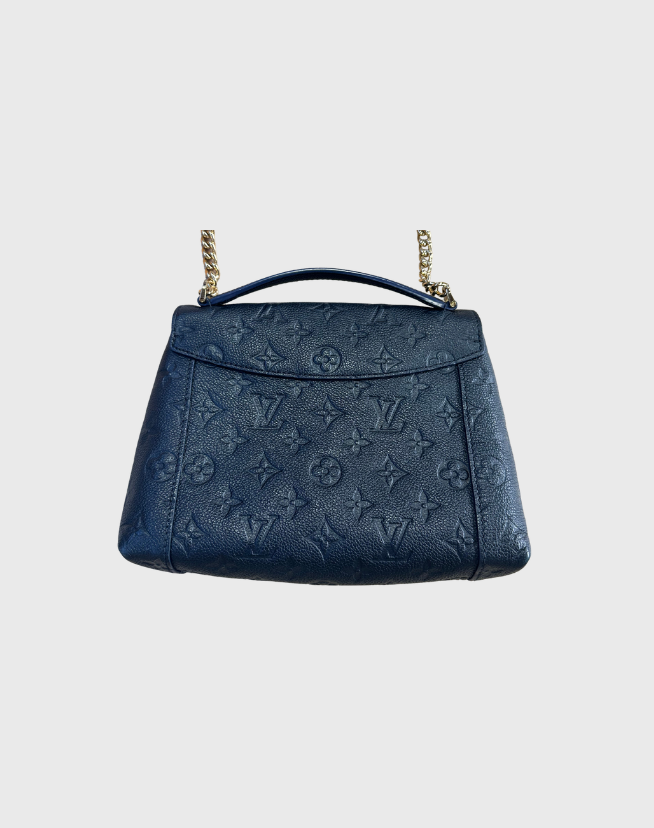 LOUIS VUITTON NAVY BLANCHE LEATHER BAG