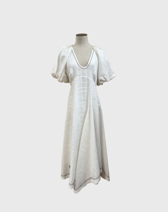ALEMAIS MAGNOLIA MIDI DRESS - SIZE 10